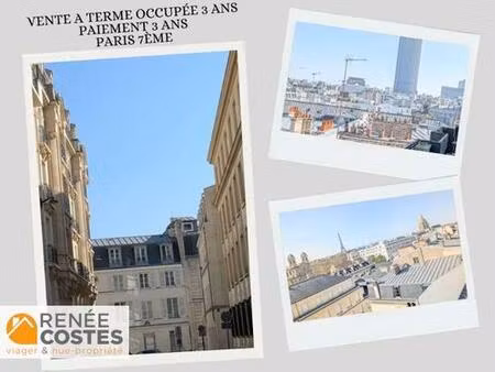 vente à terme occupée sur 36 mois - paris (75007)