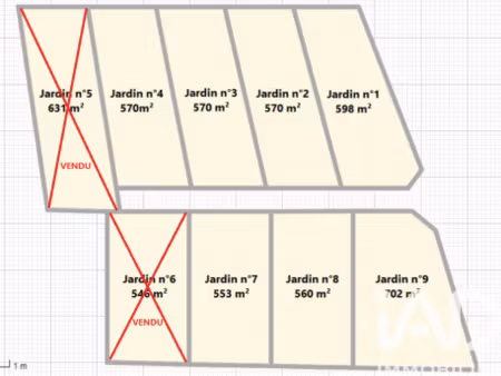 vente terrain 553 m²