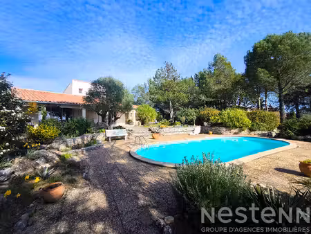 maison 150 m² terrain 2800 m² aragon vue dégagée piscine rénovée 2024 3 chambres environne