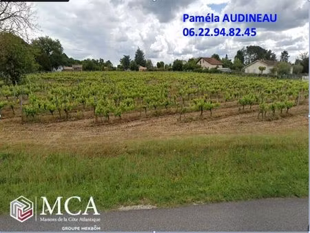 vente terrain 420 m² castres-gironde (33640)