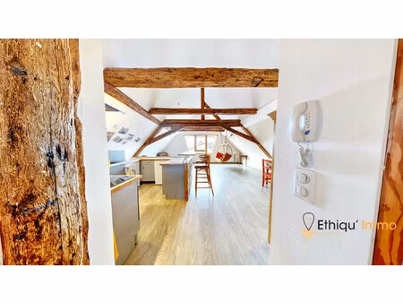 f3- 59 m² / 79 m² au sol – jardin – parking – faibles ch