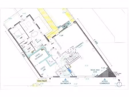 location commerce saint maur des fosses 94100 77m²