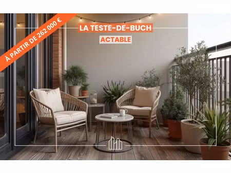vente appartement neuf 2 pièces 39m2 la teste-de-buch - 262000 € - surface privée