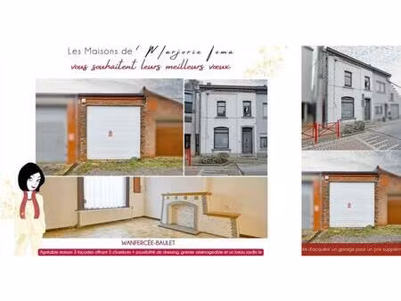 maison à vendre à rue ferrer 16 wanfercée-baulet (vbe02881)
