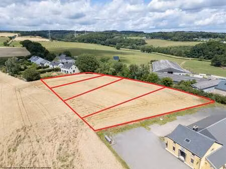 4 magnifiques terrains à bâtir – schockville  attert