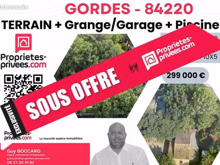 terrain 2 000 m² gordes