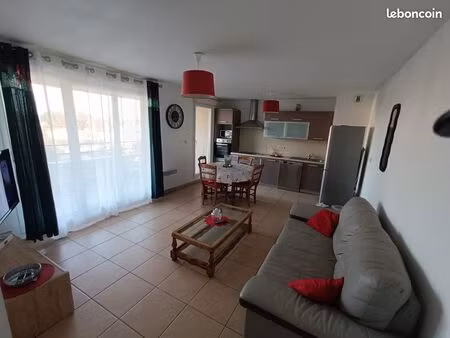 appartement t3 meublé + parking + box