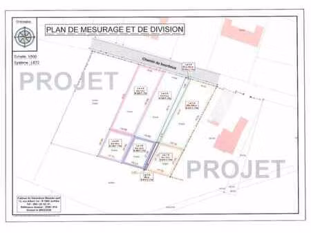 4 parcelles de terrain en zone à bâtir