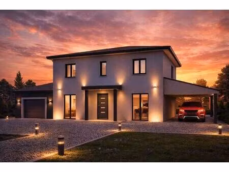 terrain avec maison neuve à vendre