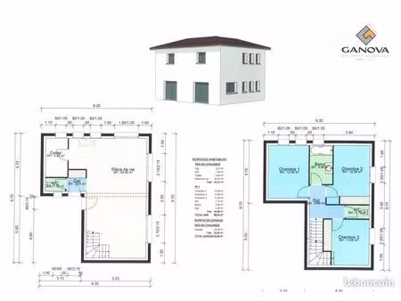 maison 98 m² colombier saugnieu