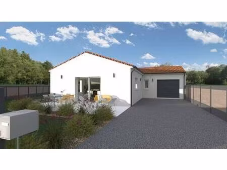 terrain avec maison neuve à vendre