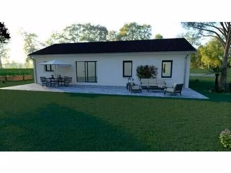 terrain avec maison neuve à vendre