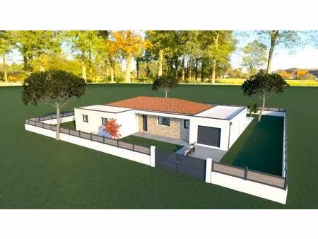 terrain avec maison neuve à vendre