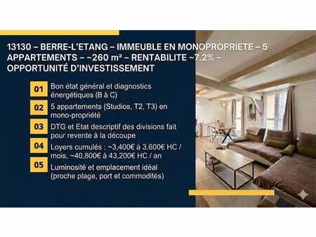 immeuble à vendre