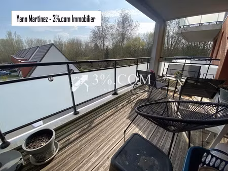 vente appartement 3 pièces 63.24 m² à comines (59560)  176 000 €
