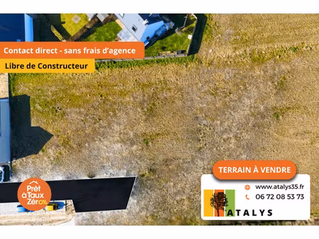 vente terrain 401 m² la gouesnière (35350)