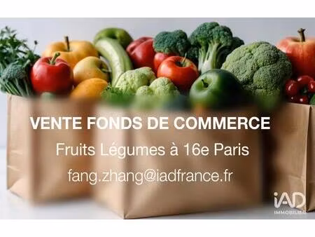 vente commerce 45 m² paris 16 (75016)