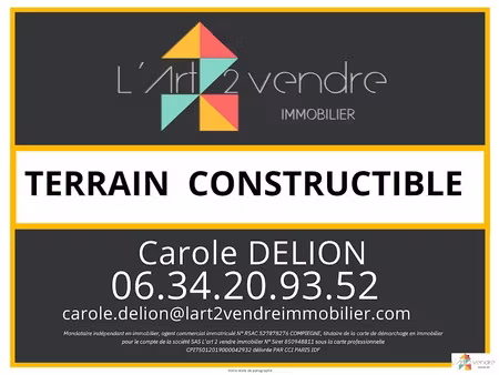 vente terrain à batir 514 m² à cuise-la-motte (60350)  35 000 €