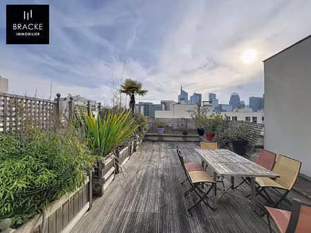 courbevoie front de seine - duplex 123 m² avec terrasse 34 m²