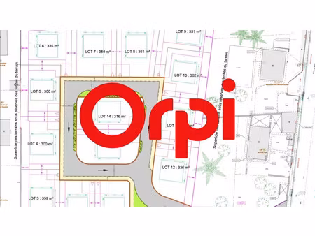 vente terrain à batir 270 m² à tignieu-jameyzieu (38230)  110 000 €