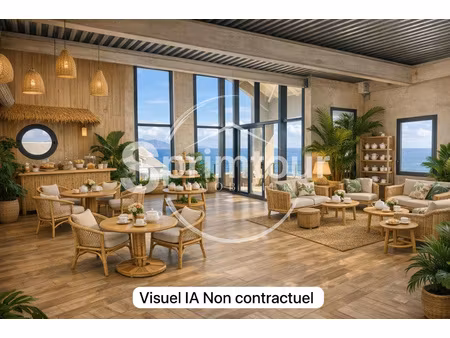 vieux-fort local pro à aménager terrasse vue sur les sai