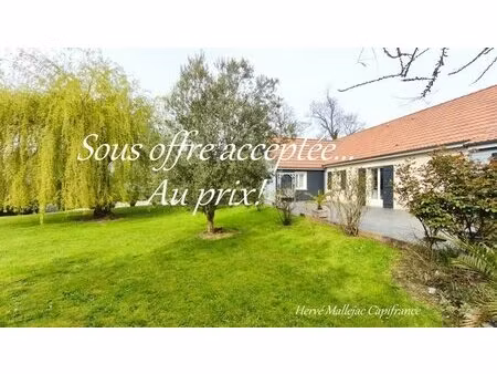maison de plain-pied à vendre 7 pièces neville (76) 173 m² 3/4 chambres - 1400 m² de...