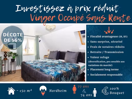 vente maison 6 pièces 149.88 m² à nordheim (67520)  129 900 €