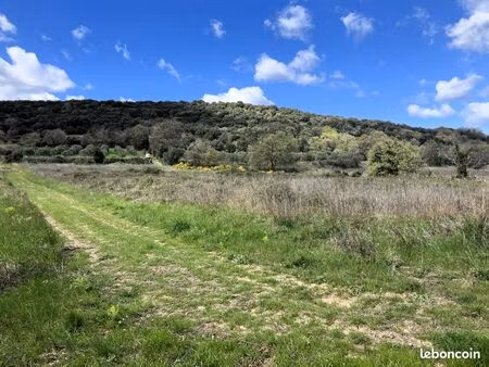 terrain 6140 m2 bord de route fontes secteur pézenas
