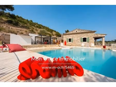référence : 5465-ngu. - maison 7 pièces - 310m2 - vues exceptionnelles - piscine - calme..