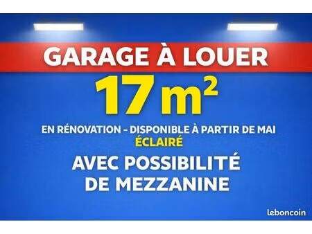 garage 17 mètre carré