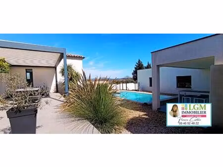 villa 4 pièces 115m² avec annexe indépendante de 57m²  piscine chauffée  pool house et gar