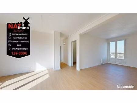 appartement 3 pièces 62 m²