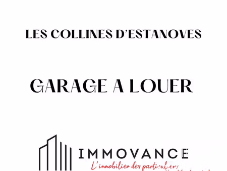 a louer garage fermé collines d'estanove