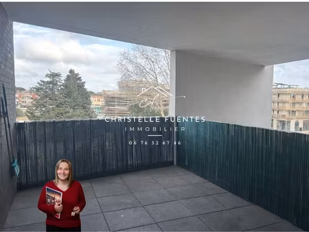 hérault - saint-jean-de-védas (34430) - appartement t3 - 58 m² - terrasse 13 m² - garage s