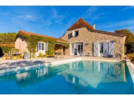 magnifique propriété de deux maisons - piscine à débordement vue sur les pyrénées-