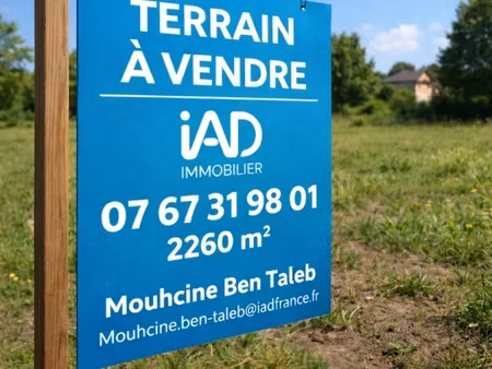 vente terrain 2 260 m²