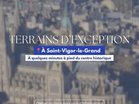 terrain constructible à proximité immédiate de bayeux.