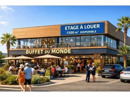 location commerce 1 500 m²