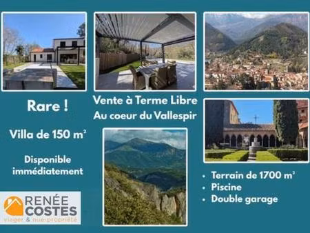 vente à terme libre sur 180 mois - arles sur tech (66150)