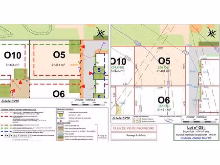 terrain 420 m² saint vigor le grand