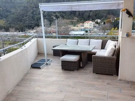 3 pièces 58 m² – toit terrasse 28 m² – garage – drap 06340