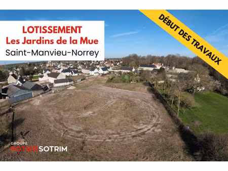 achat terrain 398m² st manvieu norrey 14740