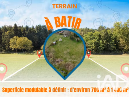 vente terrain à bâtir 1 350 m²