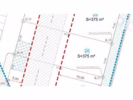 terrain constructible viabilisé à vendre
