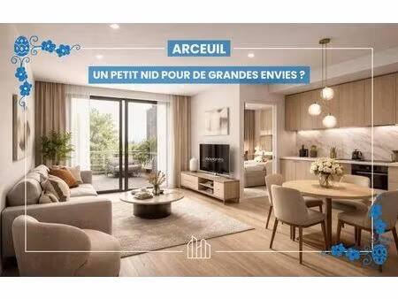 vente appartement neuf 4 pièces 85m2 arcueil - 611845 € - surface privée