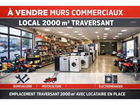 murs commerciaux mixtes 2000 m2 coeur de ville noyon (60400