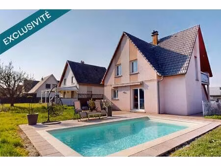 hésingue – maison 4 chambres avec piscine et chambre + salle d’eau au rdc
