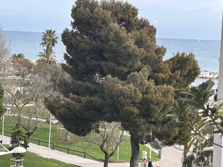 toulon mourillon plages vue mer: grand t2 ascenseur  balcon