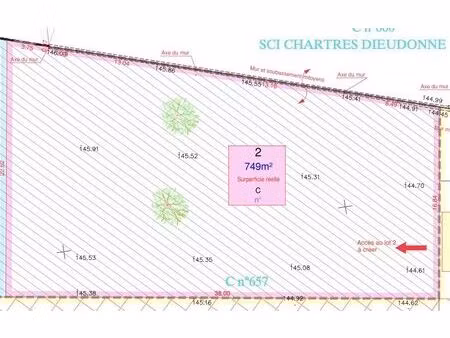 vente terrain à construire 749 m² soulaires (28130)