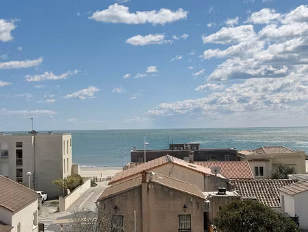 carnon plage grand t4 de 107 m2 vue mer garage & cell